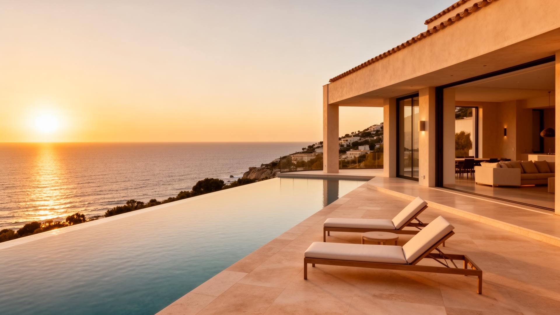 Villa de luxe avec piscine à débordement face à la mer Méditerranée à Torrevieja